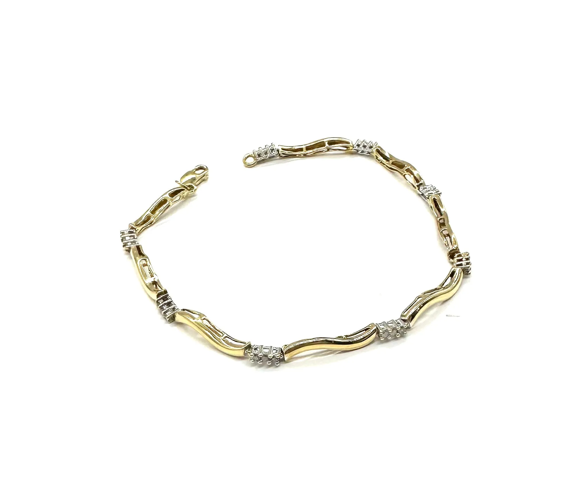 1/3 Ctw Diamond Bridge Link Bracelet