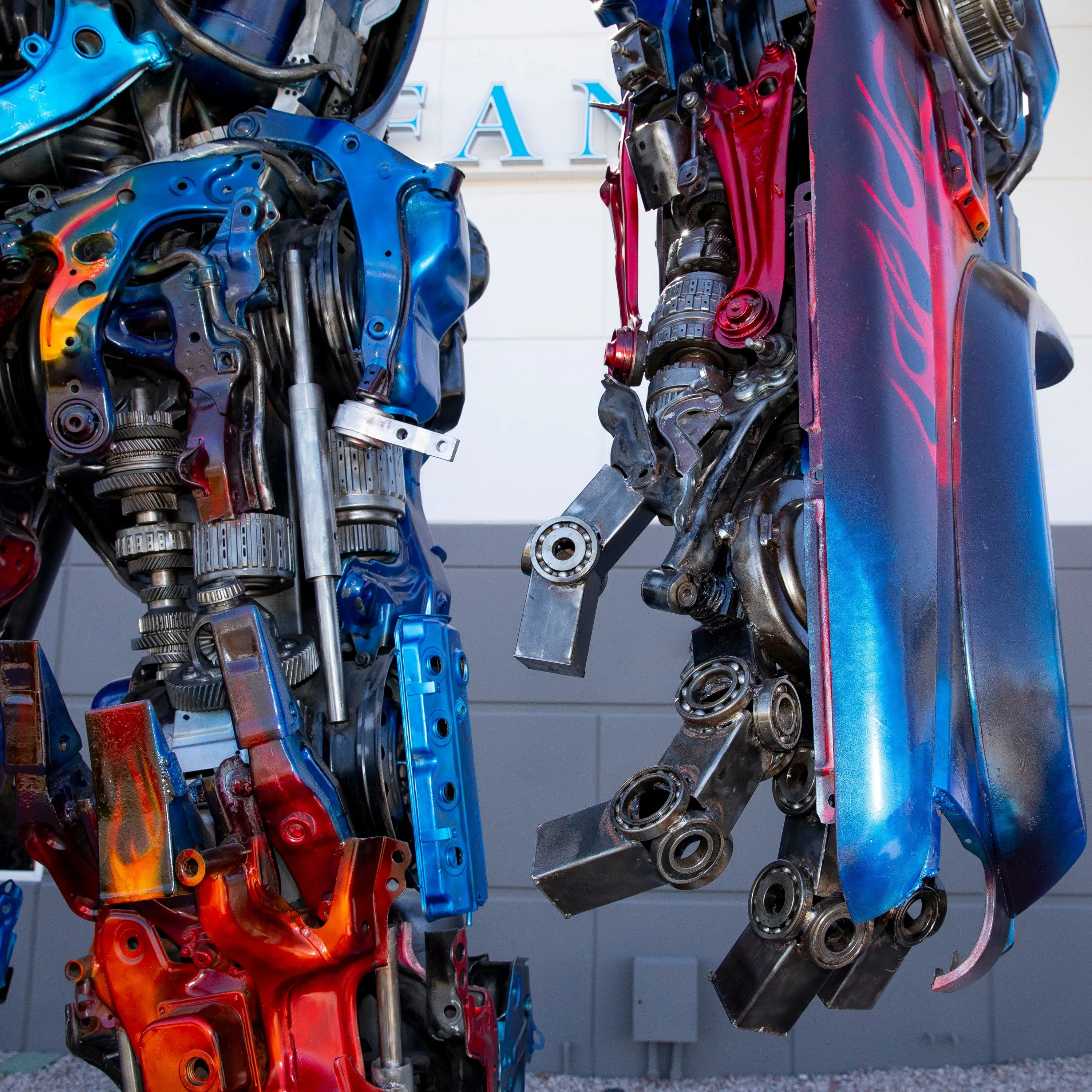 178 Optimus Prime Inspired Recycled Metal Art Sculpture