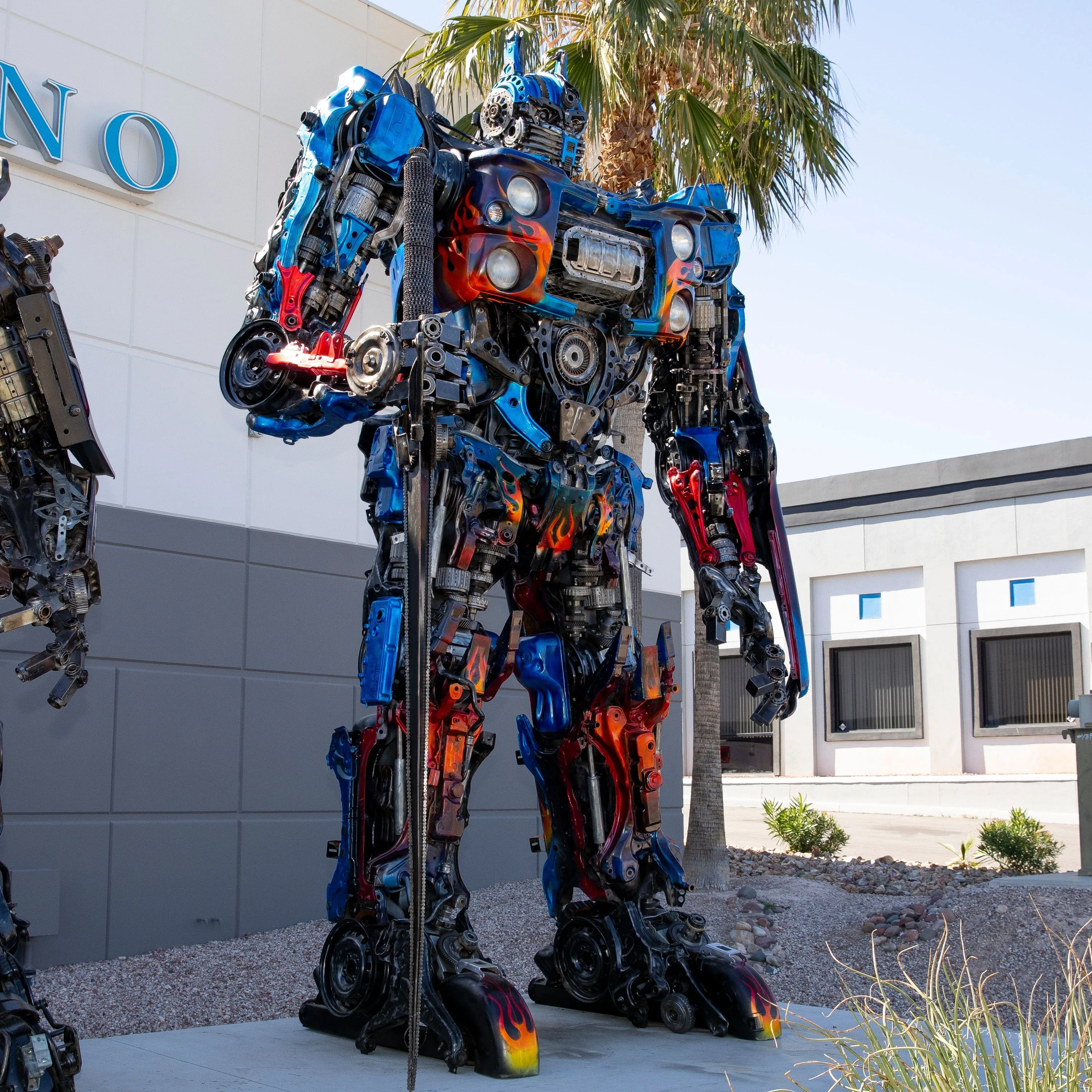 178 Optimus Prime Inspired Recycled Metal Art Sculpture