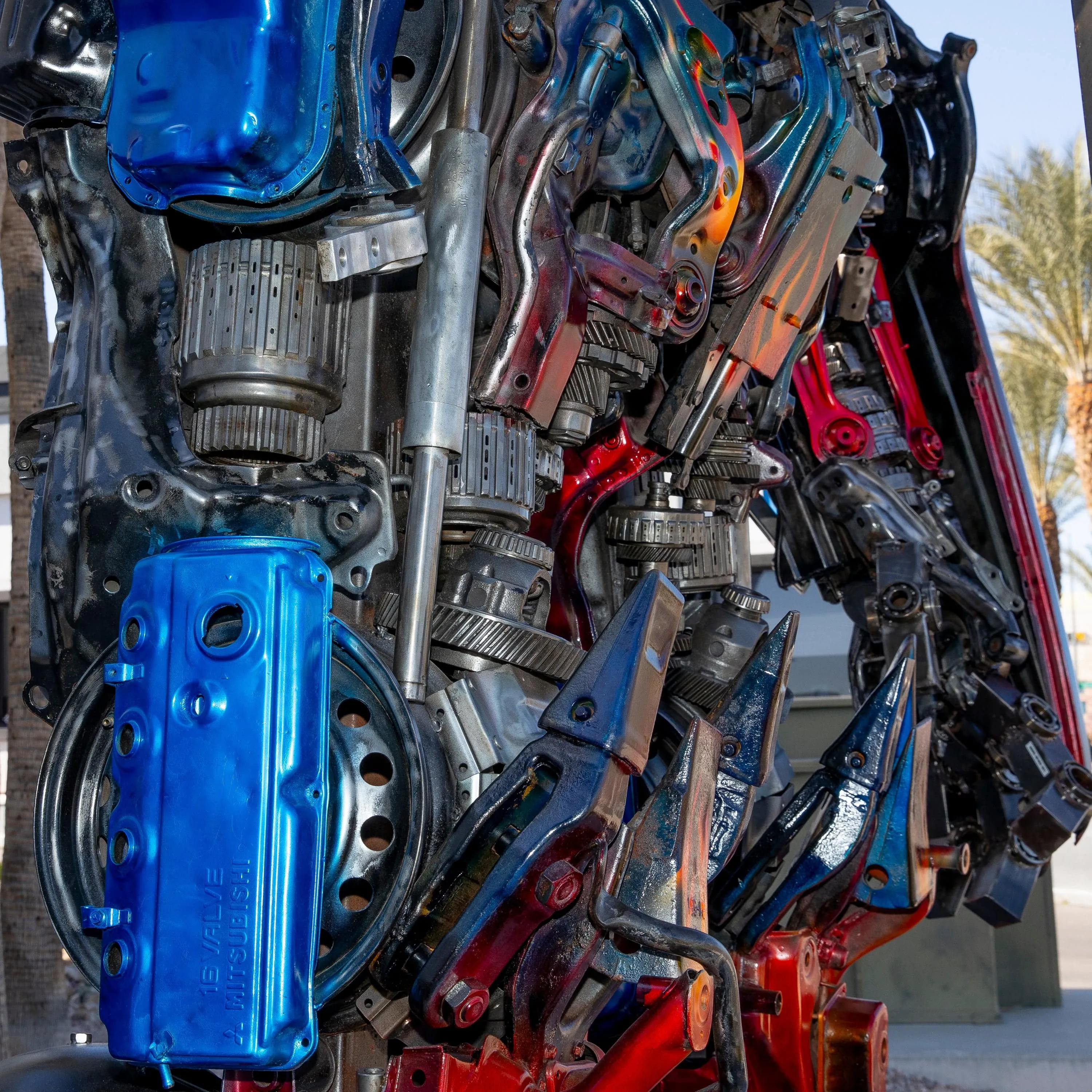 178 Optimus Prime Inspired Recycled Metal Art Sculpture