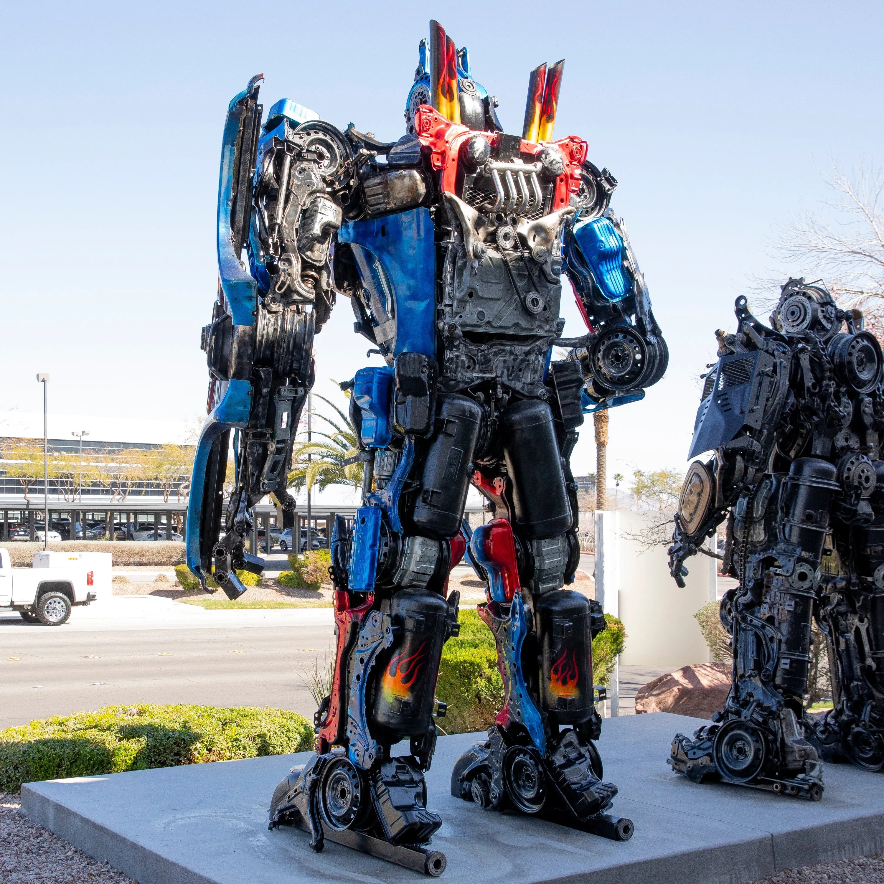 178 Optimus Prime Inspired Recycled Metal Art Sculpture