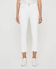 AG Denim Ex-Boyfriend Slim in White