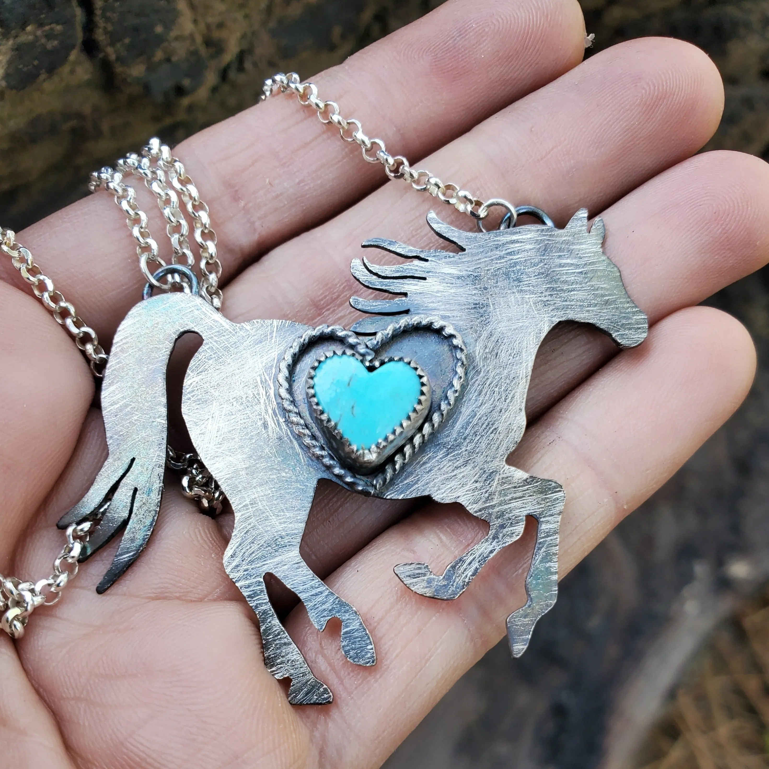 Artisan Horse Turquoise Necklace