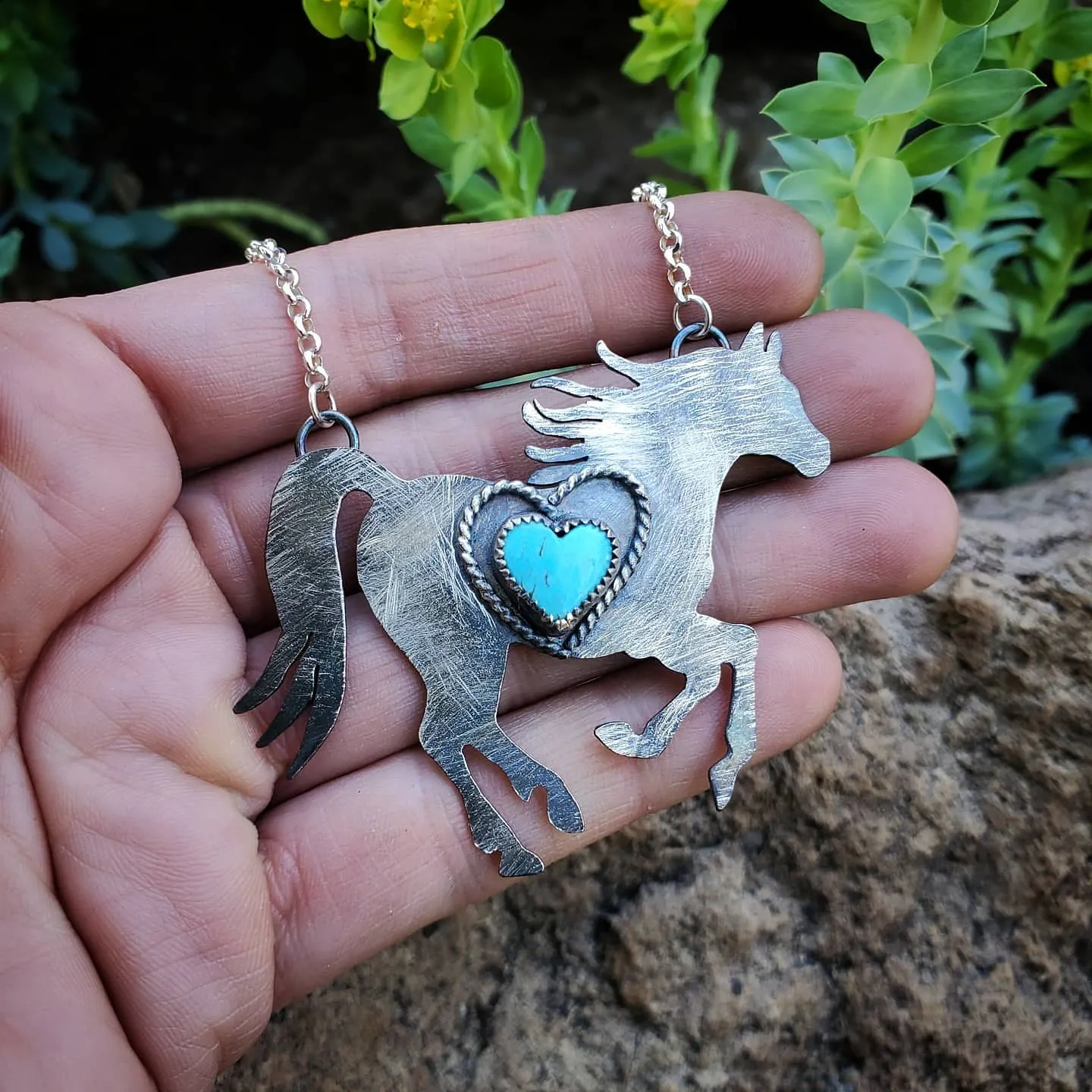 Artisan Horse Turquoise Necklace