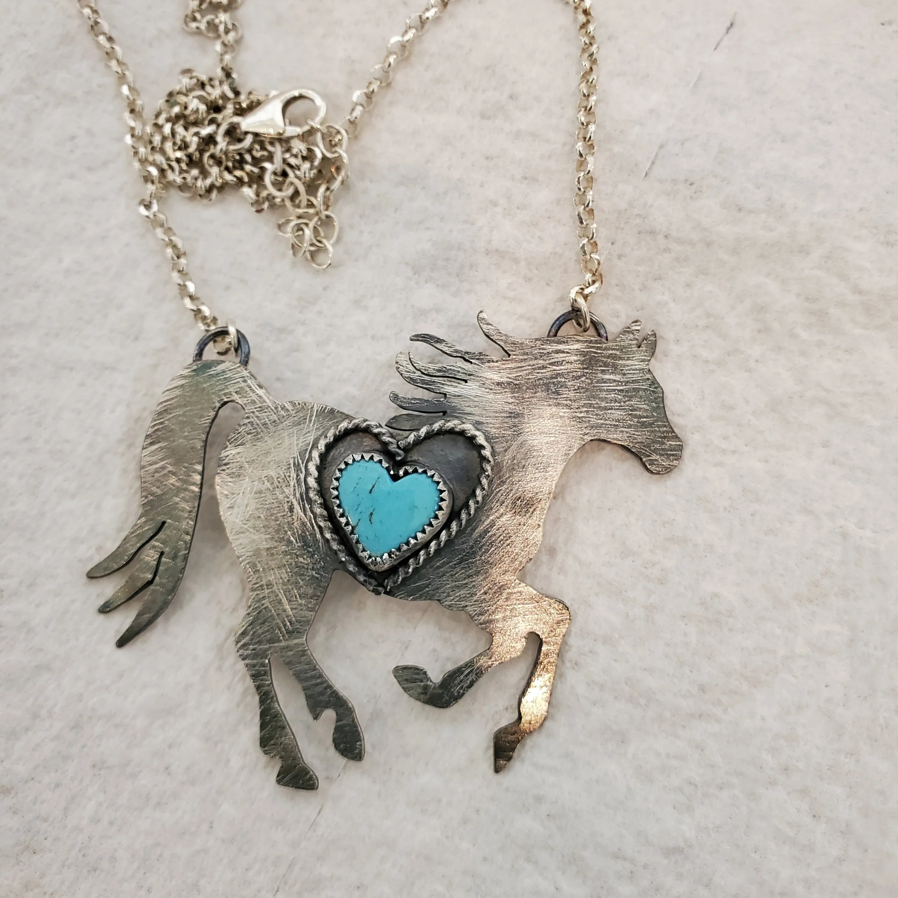 Artisan Horse Turquoise Necklace