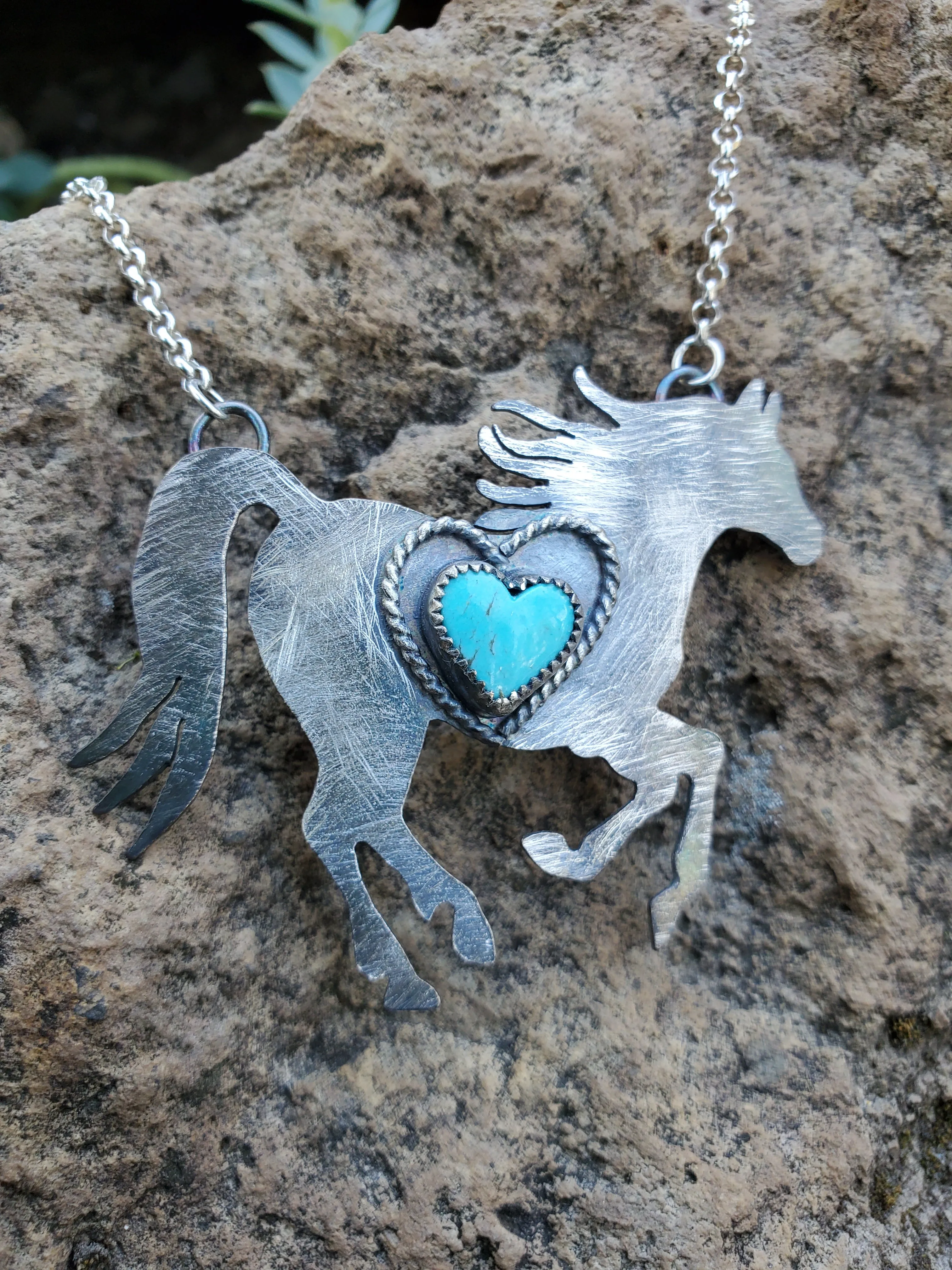 Artisan Horse Turquoise Necklace