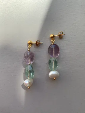 AURA PEARL GOLD 18K BALL EARRING