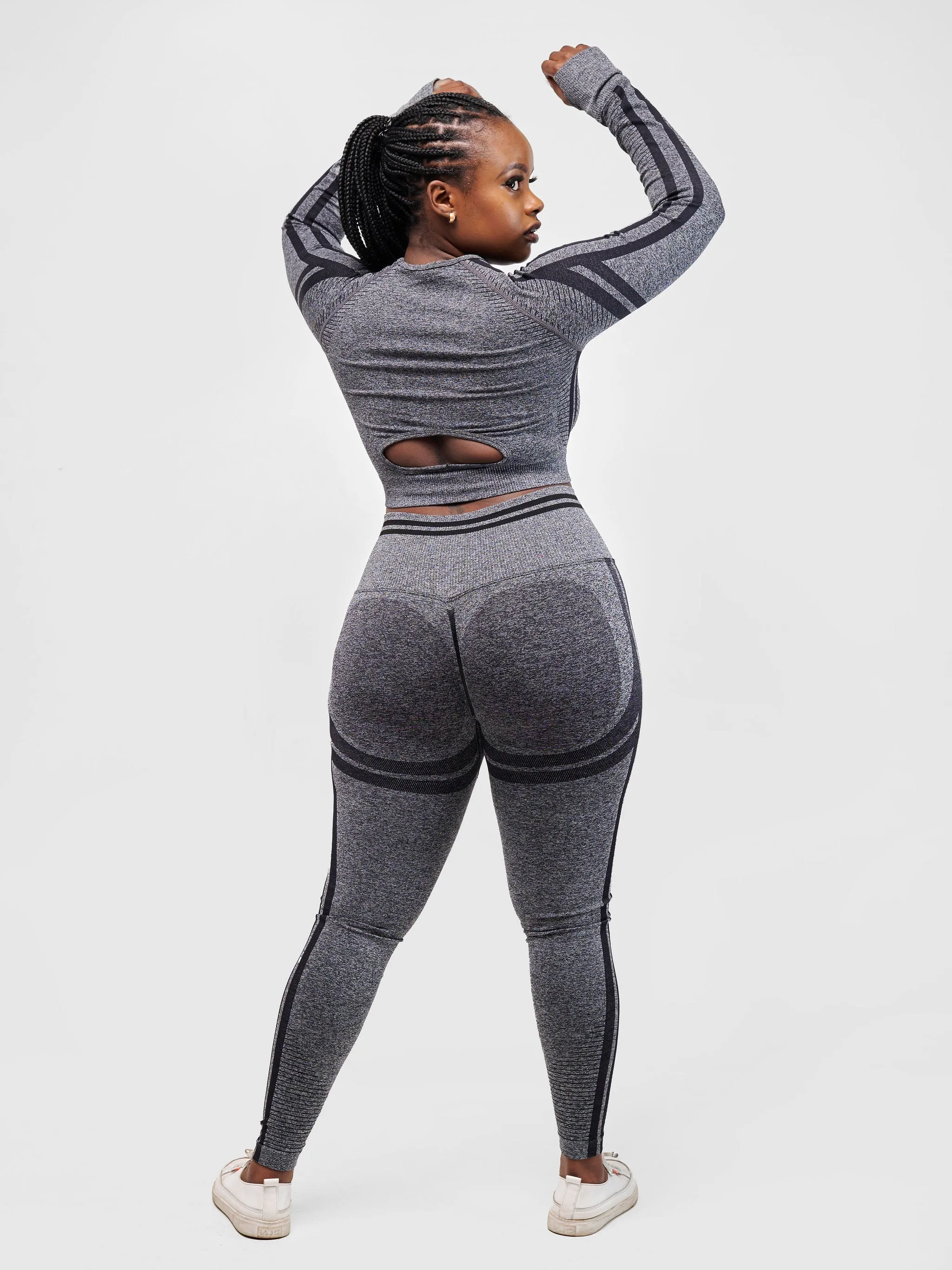 Ava Fitness Success Workout Set - Dark Grey