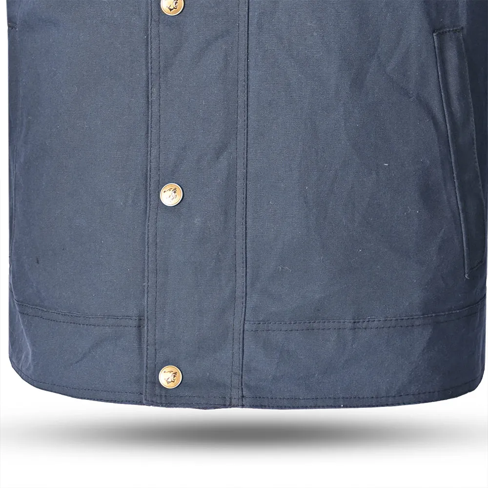 BELA Clutch Wax Urban Outfitters Jacket Navy Blue