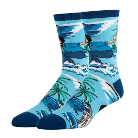 Bob Ross Waves Socks