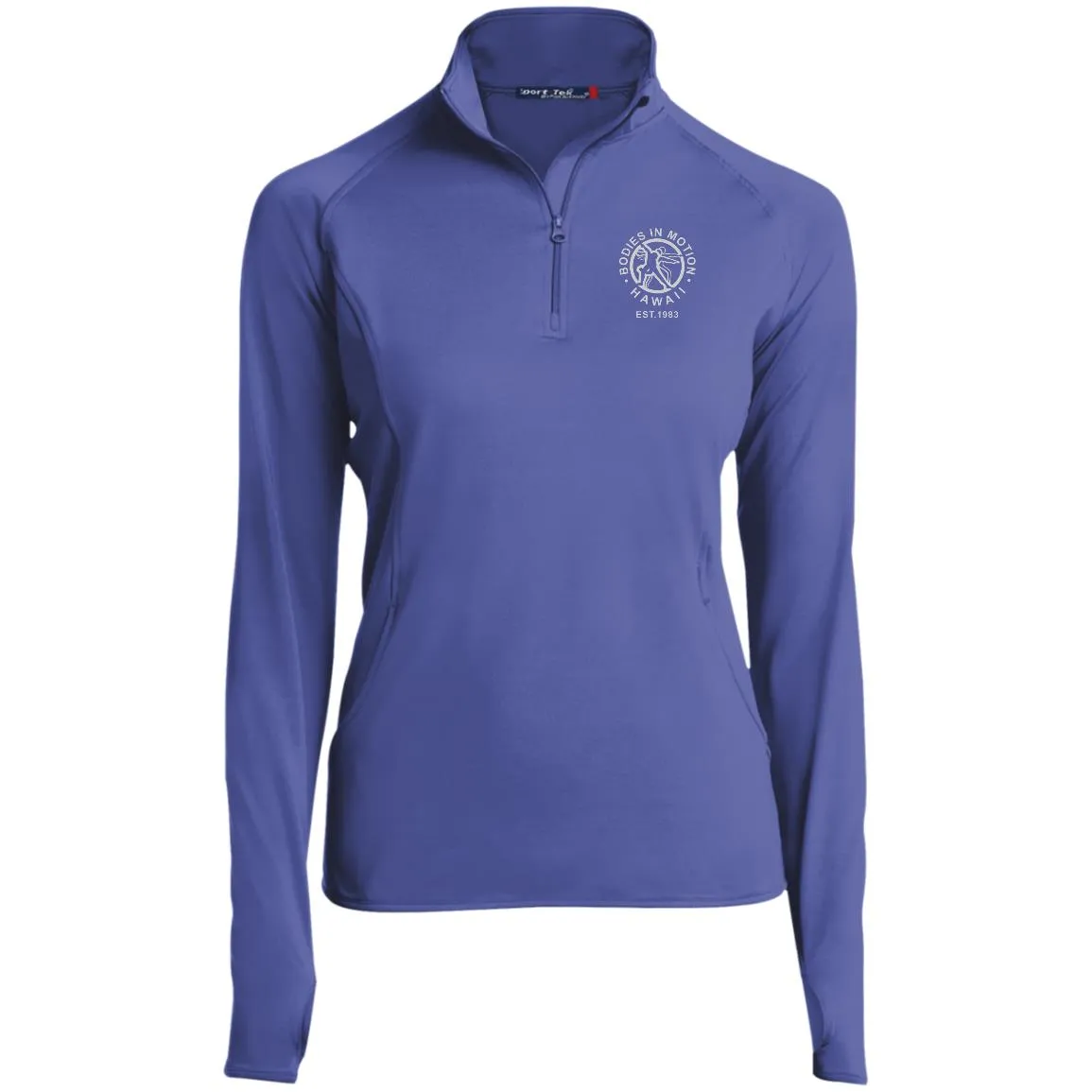 Bodies in Motion Ladies' 1/2 Zip Performance Pullover