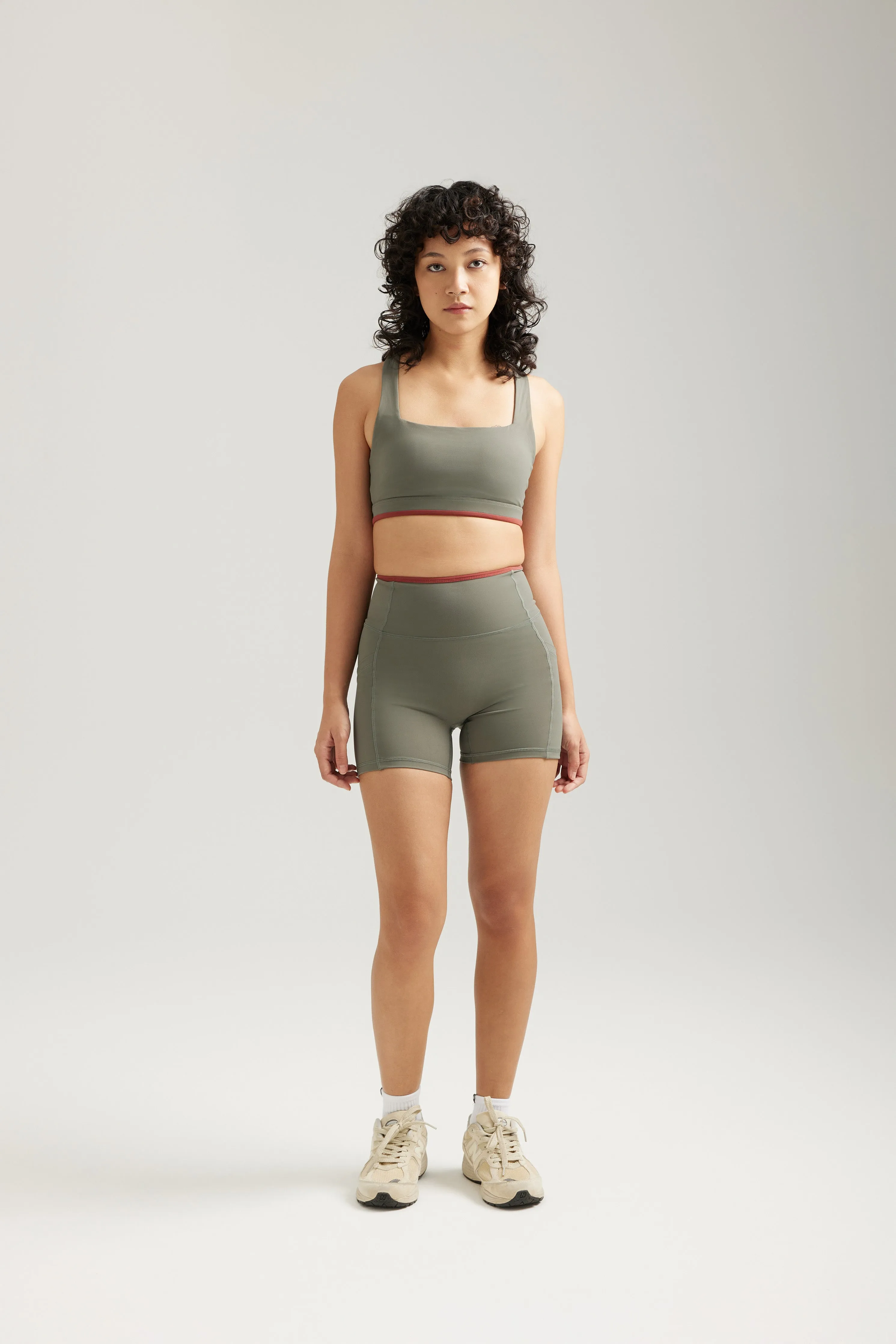 Boxy Bra in Pickle (Contrast)