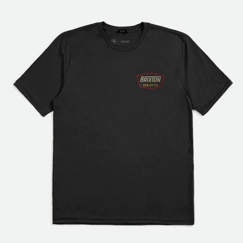 BRIXTON Regal S/S Standard Tee - Black/Red