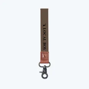 Brown Logo Wrist Lanyard