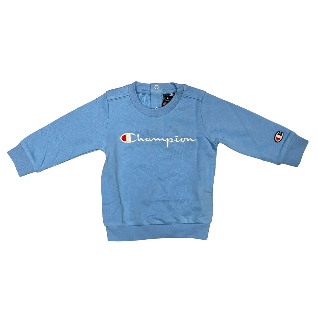 Champion children's cotton tracksuit 306780 light blue black