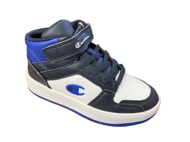 Champion Children's high shoe with lace and strap Rebound 2.0 Mid S32413 BS501 PS navy-white-royal