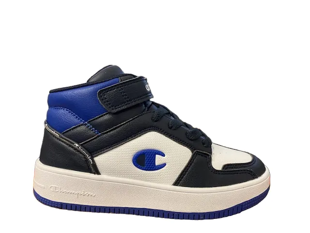 Champion Children's high shoe with lace and strap Rebound 2.0 Mid S32413 BS501 PS navy-white-royal