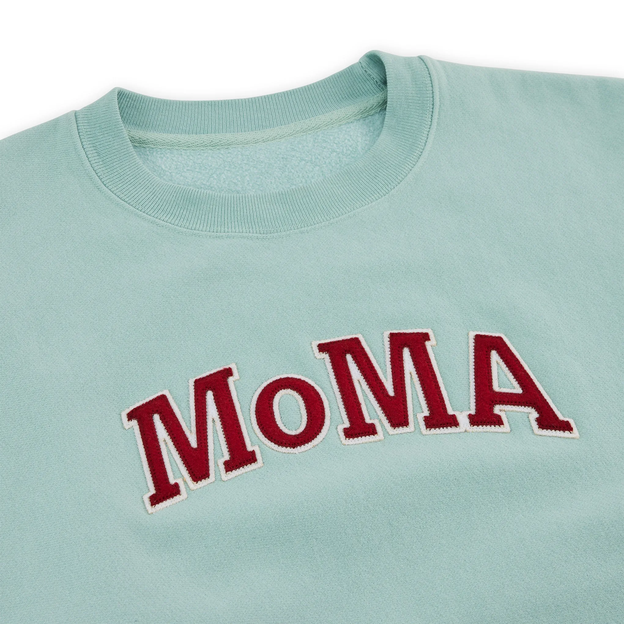 Champion Garment-Dyed Crewneck Sweatshirt - MoMA Edition - Nimbus Green