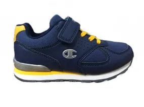 Champion Low Cut Shoe Erin Canvas B PS children's sneakers shoe in leather-canvas with tears S31495-S19-BS036 RBL-navy