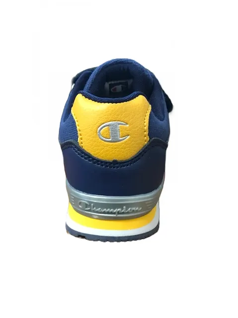 Champion Low Cut Shoe Erin Canvas B PS children's sneakers shoe in leather-canvas with tears S31495-S19-BS036 RBL-navy