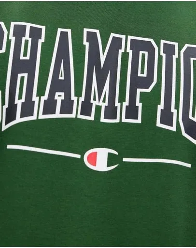 CHAMPION MEN'S GRAPHIC GREEN SWEATSHIRT