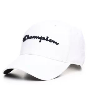 CHAMPION SCRIPT CLASSIC DAD HAT - WHITE