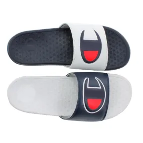 Champion Superslide White & Navy Slides