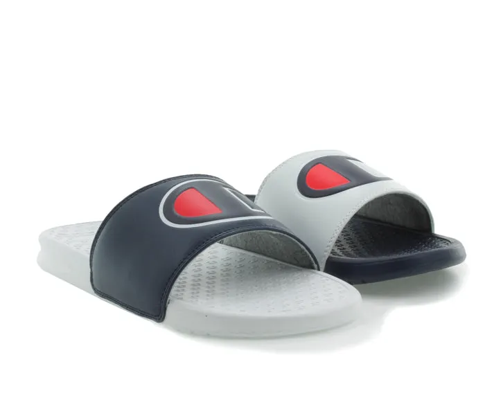 Champion Superslide White & Navy Slides