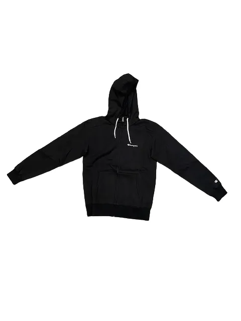 Champion tracksuit with hood in fleece cotton 218117 KK001 NBK/NBK black