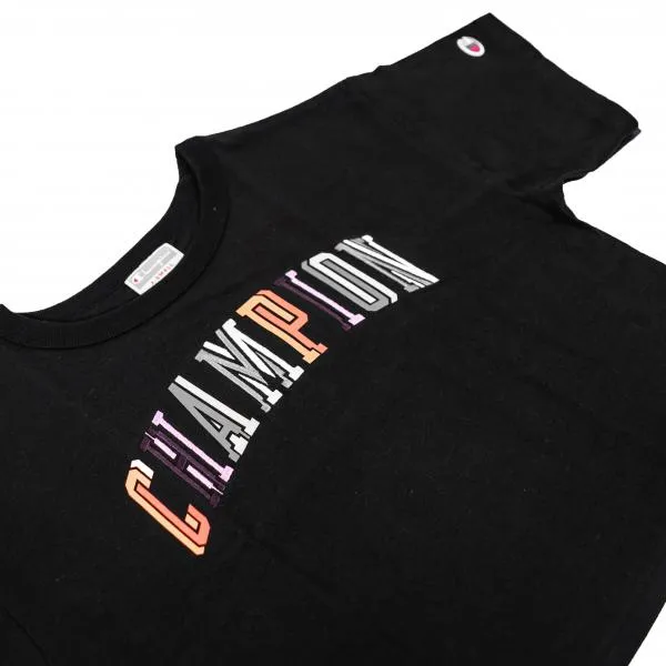 CHAMPION - Women - Double Vision Crop Tee - Black