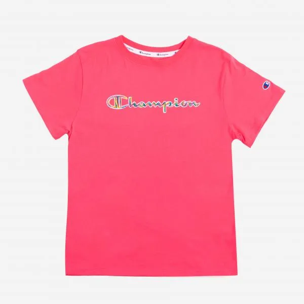 CHAMPION - Women - Paint Script Tee - Pink