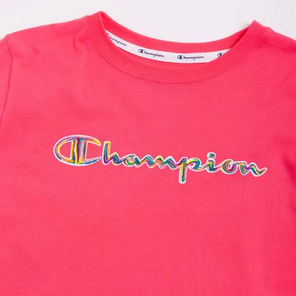 CHAMPION - Women - Paint Script Tee - Pink