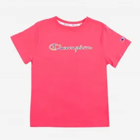 CHAMPION - Women - Paint Script Tee - Pink