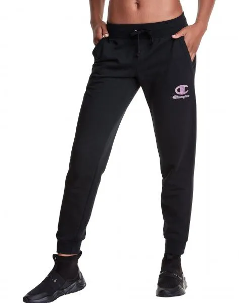 CHAMPION - Women - Powerblend Graphic Jogger - Black/Pink