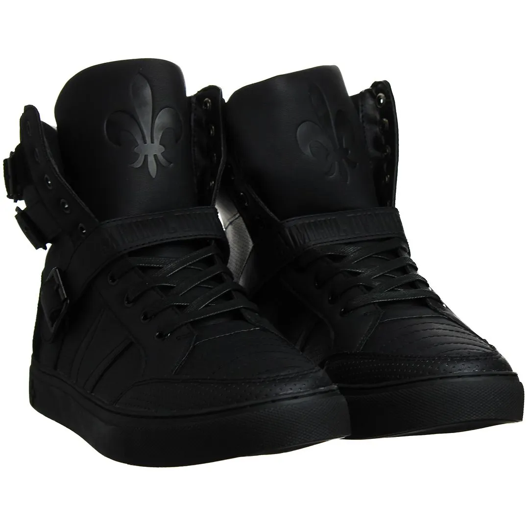 Criminal Damage Tower High Top Mens Black Trainers