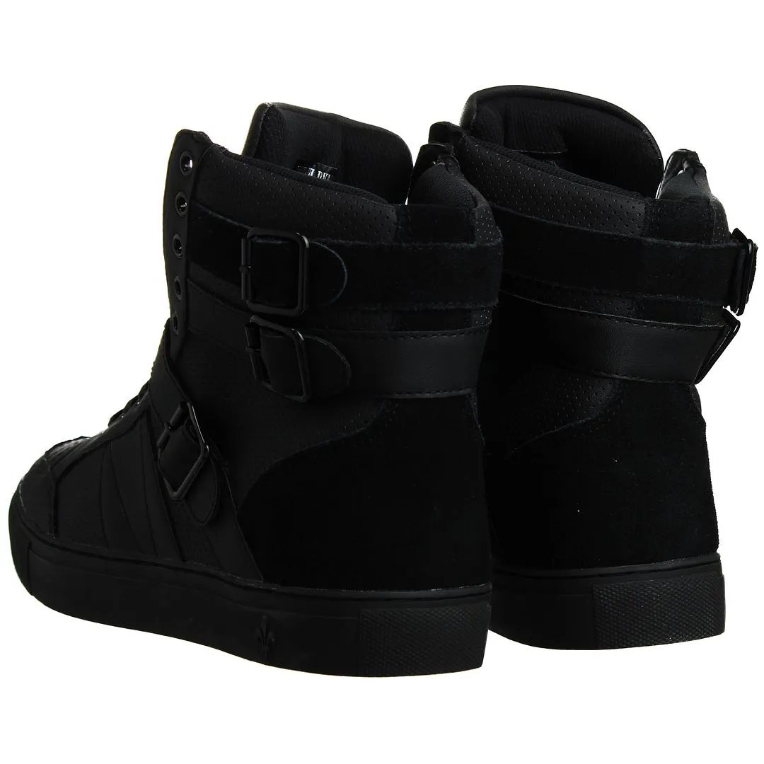 Criminal Damage Tower High Top Mens Black Trainers