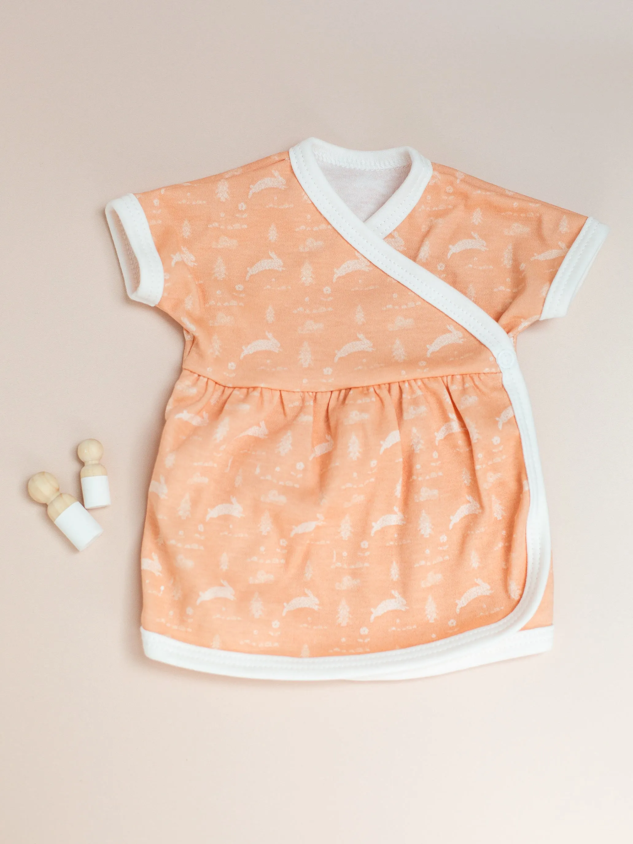 Dress, Leaping Bunnies, Premium 100% Organic Cotton