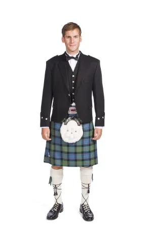 Economy Argyle Jacket Kilt Outfit with 8 Yard, 16oz Bespoke Wool Kilt