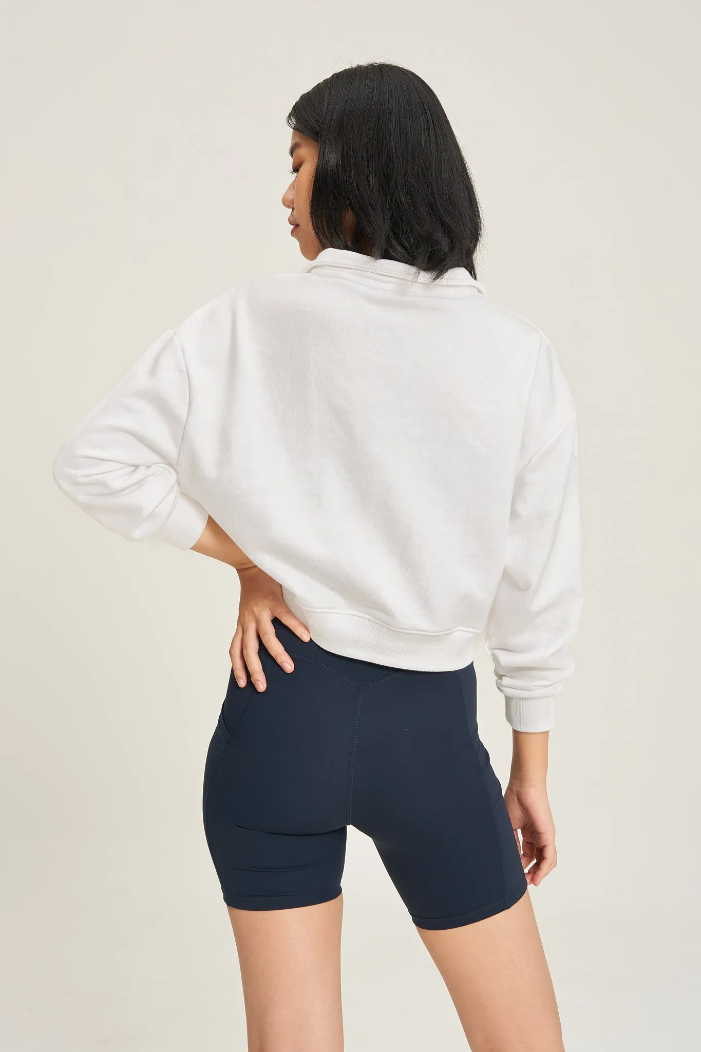 Effortless Half Zip in Yoghurt