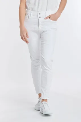 Emma Stretch Jean White