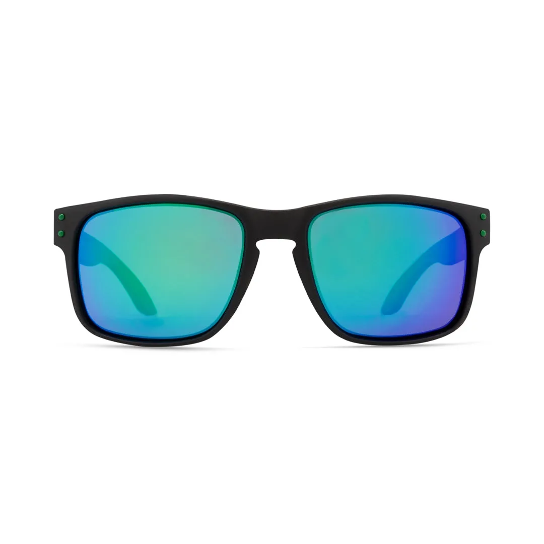 Genejack Sunglasses | Black/Green