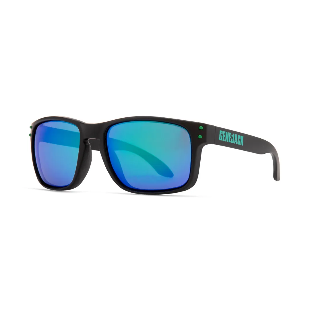 Genejack Sunglasses | Black/Green