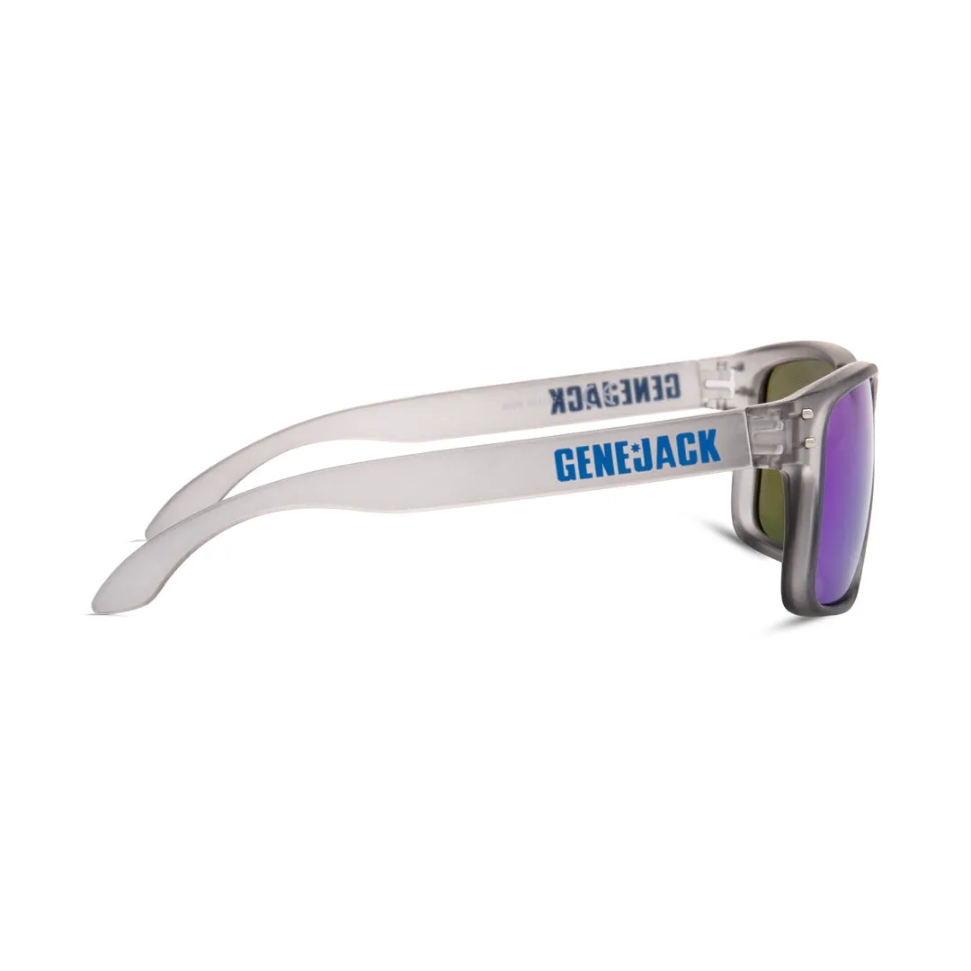 Genejack Sunglasses | Translucent Grey/Blue