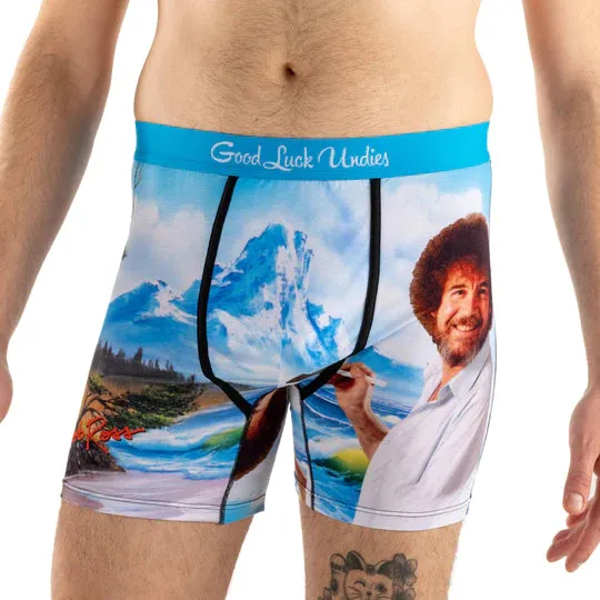 Good Luck Undies Bob Ross Happy Mountains