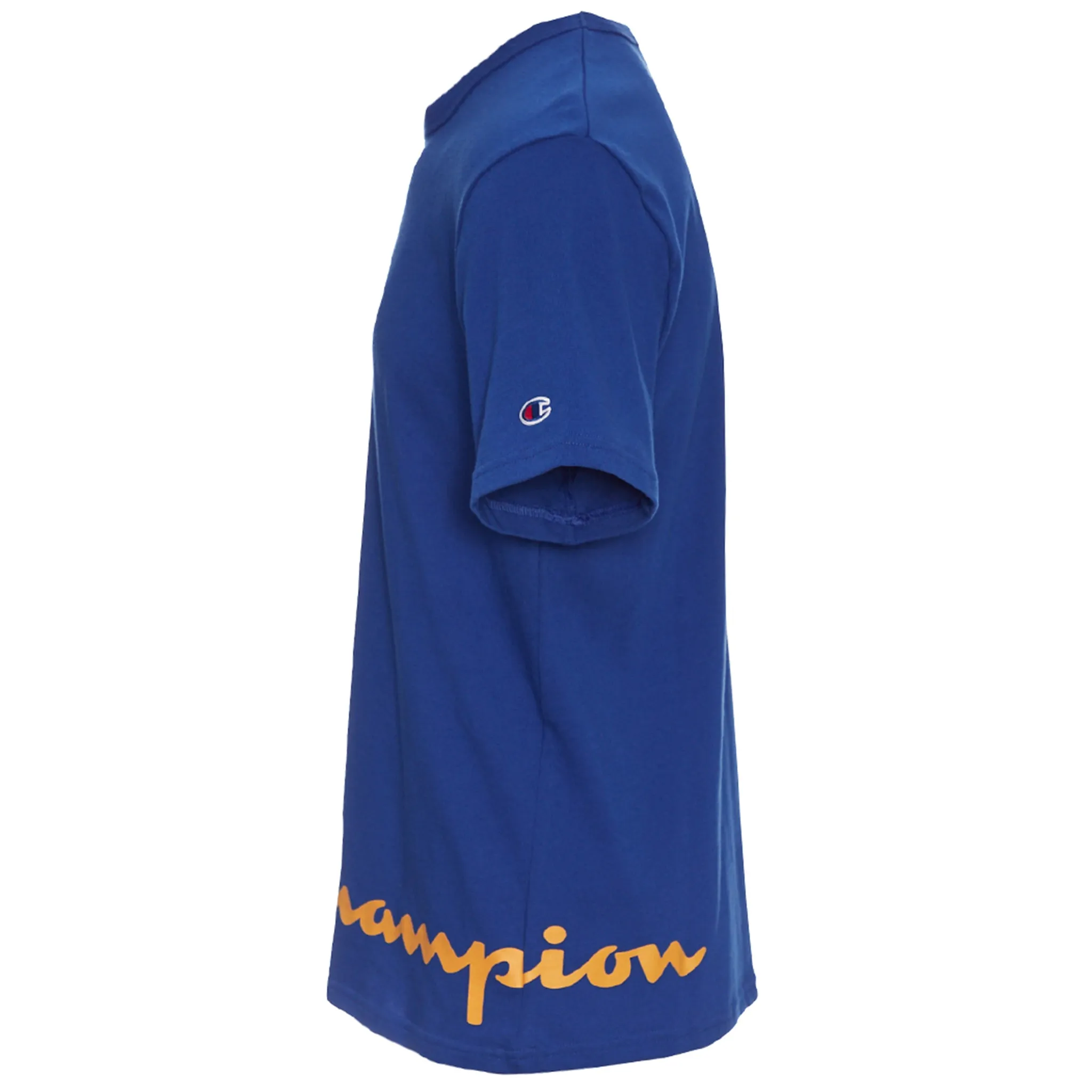 Heritage tee - wrap around logo (Blue)