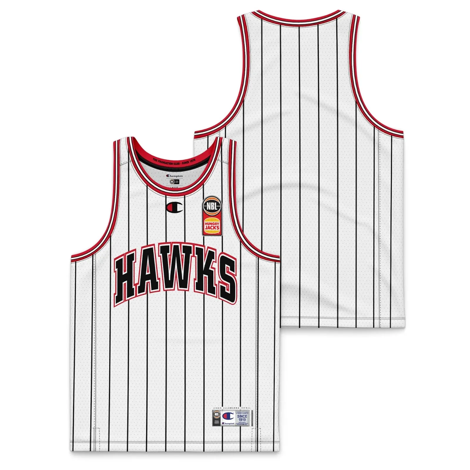 Illawarra Hawks 2023/24 Authentic Kids Crew Neck Away Jersey NBL Basketball by Champion