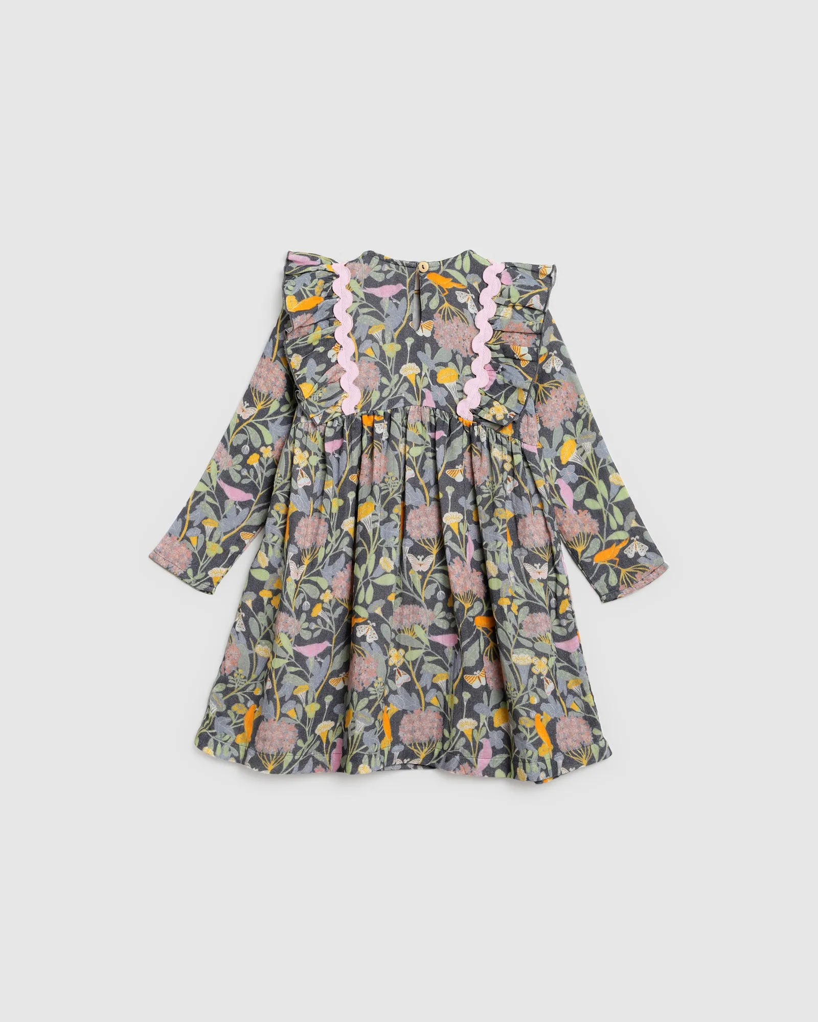 Ingrid Dress - Botanical Navy