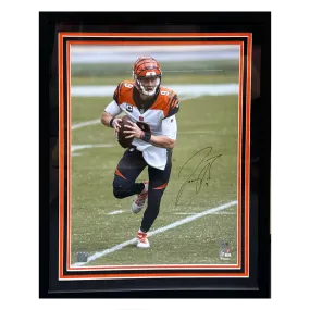 Joe Burrow Cincinnati Bengals Autographed Framed 16x20 - Fanatics COA