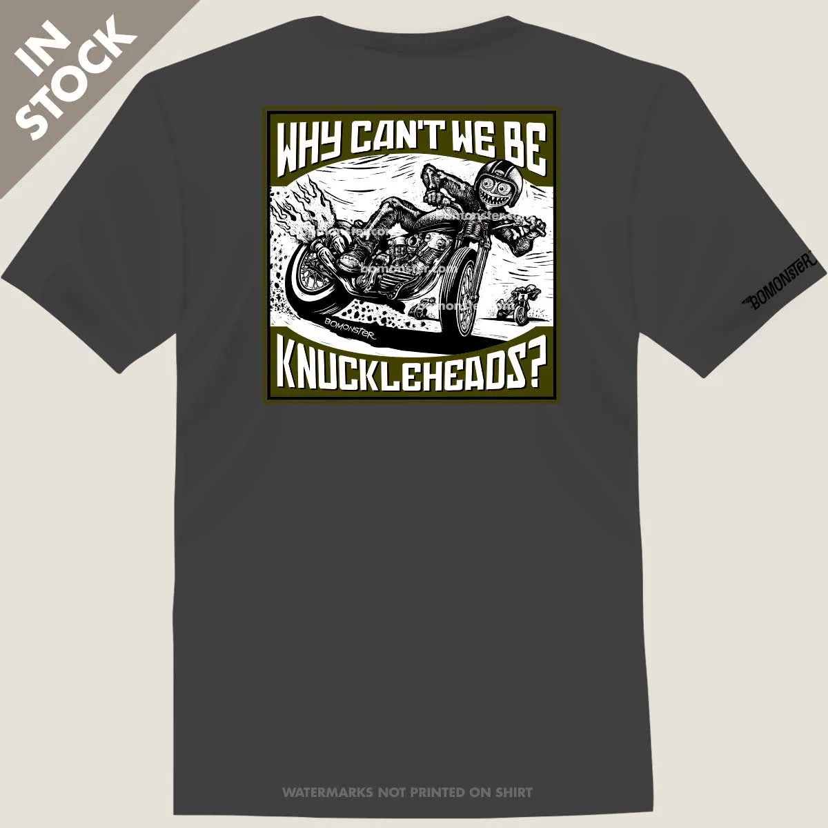 Men's Harley T-Shirt  "Knuckleheads Charcoal"