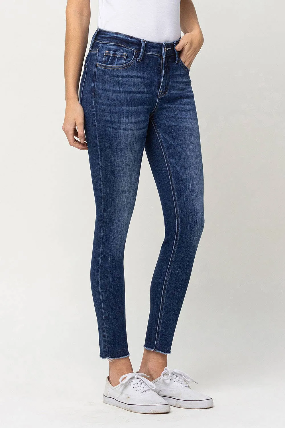 MID RISE CROP SKINNY